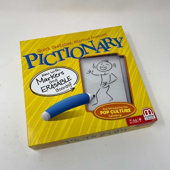 Pictionary Mattel Sketches Pop Culture Family Game - Picture 7 of 7